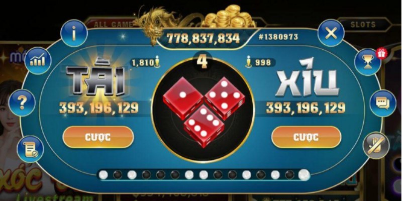 Trò chơi tài xỉu tại game bài Kingmidas